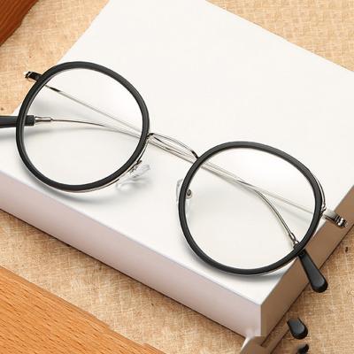 China New Arrival Fashion Metal Frame Optical Glass Men's Women's Round Retro Reading Glasses for sale