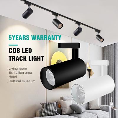 China Modern Adjustable 90 Degree LED Track Light CITIZEN COB LED 15W 25W 35W Spot Track Lights Tail New LED Track Light for sale