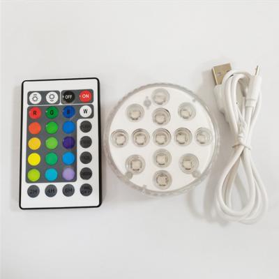 China Pool USB Rechargeable RGB Led Underwater Light For Swimming Pools for sale