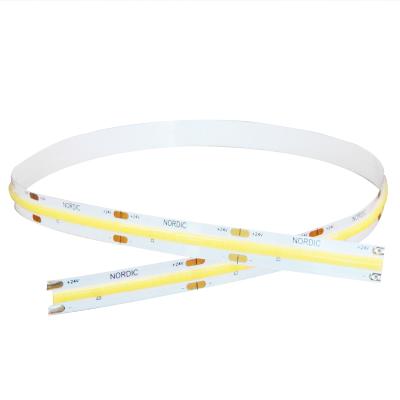 China Waterproof High CRI 24V 80Ra 95Ra 98Ra 6000K 6500K Dimmable LANDSCAPE COB LED Flexible Strip Light for sale