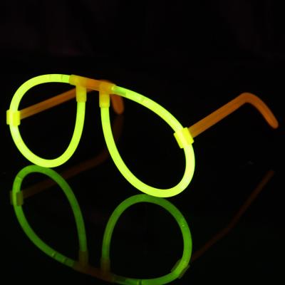 China Party Halloween Carnival Novelty Party Supplies Light Up Glow Fluorescence Eye Glasses For Carnival for sale