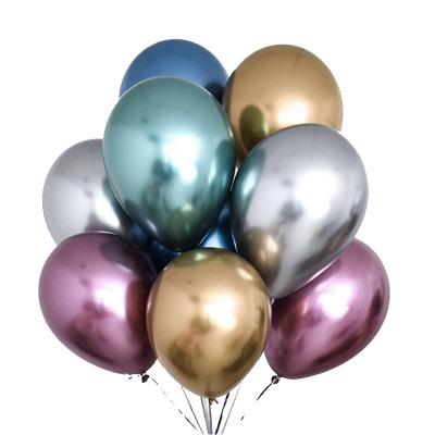 China For Gift Balloons 12inch Glossy Metallic Latex Balloons For Party Decoration Fabrica De Metalizados Globos Globos for sale