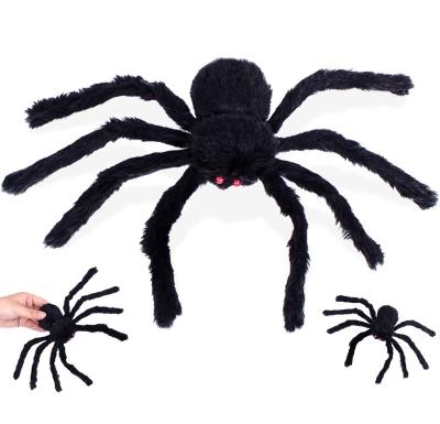 China Simulation Blake Spider Halloween Spider Halloween Decoration Halloween Decoration for sale