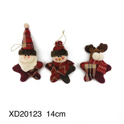 China Christmast Ornament 16CM Christmas Tree Ornament Knitted Wool Dangling Forest Cute Plush Toy for sale