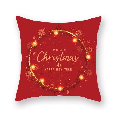 China Custom Winter Festival Cover Factory Price Cooling Decorative Cushion Pillow Covers For Christmas for sale