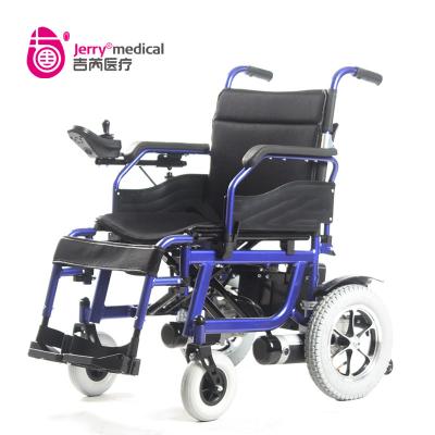 China Blue Frame Lightweight Electric Wheelchair  Automatic Hire 1060X610X940 mm for sale