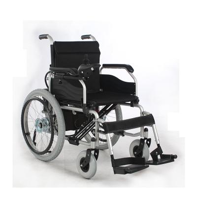 China 22 Inch Large Wheel Self Braking Outdoor Power Chair , Travel Electric Wheelchair for sale