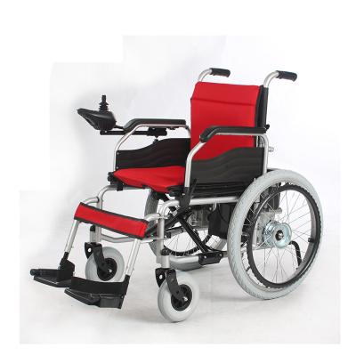 China Large Wheel Mobility Power Chairs , Collapsible Electric Wheelchair With Hand Drim for sale