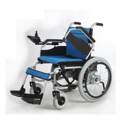 China Outdoor Fold Up Electric Wheelchair 22 Inch 250 Watt 15km - 20km Driving Range for sale