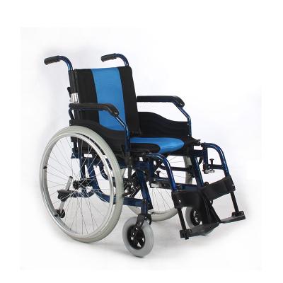 China Aluminum Ultralight Manual Wheelchair Equipment , Folding Travel Wheelchair for sale