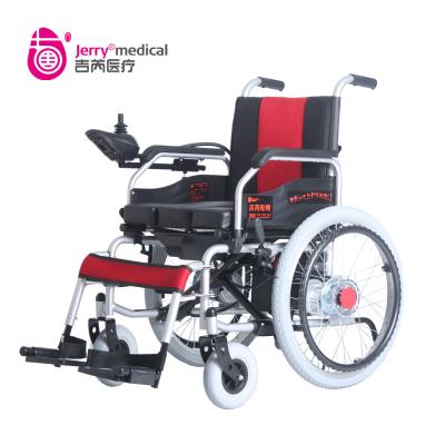 China 22inch Tyre 250W Manual Portable Electric Wheelchair With Bed Pan / Handrim for sale