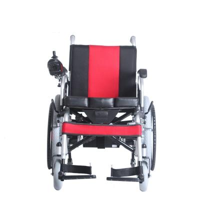 Chine Fauteuil roulant manuel de frein manuel portatif/électrique en acier avec le pot 22 moteur du pneu 250w de pouce à vendre