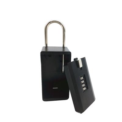 China Portable Hanging Padlock Box 4 Digit Combination Lock Key Storage Box Hidden Locker Hidden Heavy Duty Key Box for sale