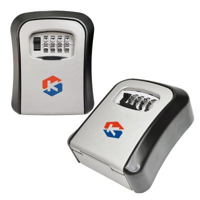 China Wall Mounted Storage Keys Small Safe Card Or Valuables Metal Lock Box Aluminum Alloy Store Keys for sale