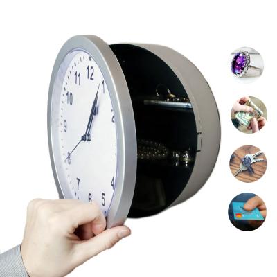 China Clock Storage Valuables Wall Clock Safe Indoor Use As Secret Hidden Compartment With Hidden Container Box For Money And Jewelry Storage for sale