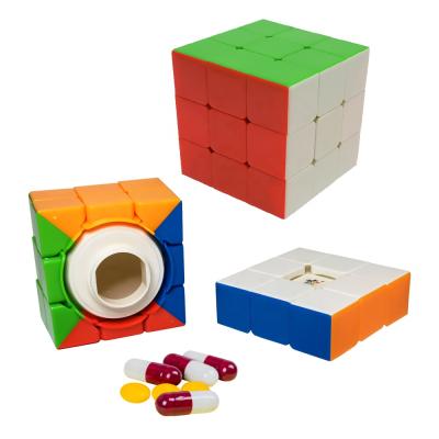 China Magic Hide Valuables Stash Cube Safe Hidden Compartment Deflection Cube Secret Safe Secret Gift Rubik's Secret Storage Stash Hideout Box for sale