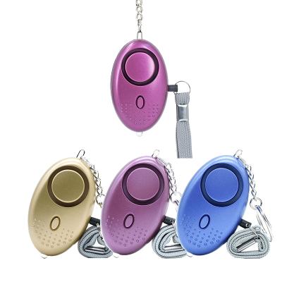 China Personal Alarm 130db Emergency Alarm OEM Self-defense Security Alarm Key Chain Anti Attack Personal Rape Rescue Personal 130db Alarm Pink Black LED for sale