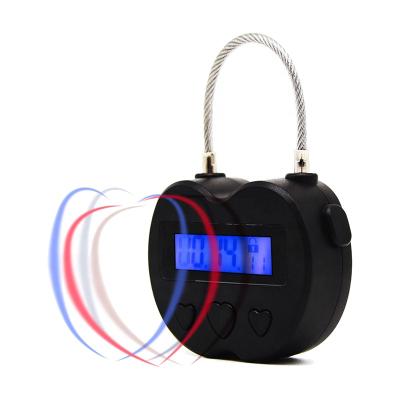 China Universal ABS+Usual Steel Electronic Behavioral Aid Lock Timer Padlock Security Cable Snag Time Release Game Lock for sale