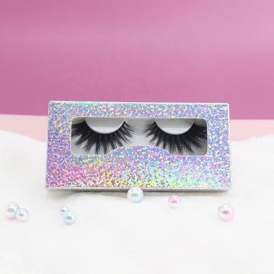 China Soft Crisscross Strip Natural Lashes Customized Packaging Clean Brand Strip 3D Full Fiber False Eyelashes for sale