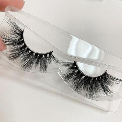 China Faux Fluffy Crisscross Mink Lashes 5D Effect Lash Style Dramatic Light Weight False Eyelash for sale