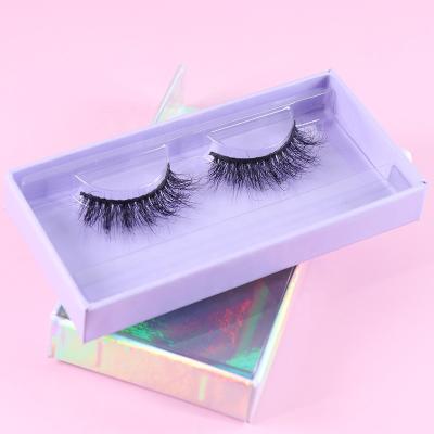 China Private Label Wholesale Soft Natural Mink Eyelash Vendor Customized Your Fluffy Logo Natural Style Cruelty Free 3D Mink Lashes for sale