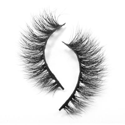 China New Private Label Soft Natural Mink Eyelashes Fluffy 3D Mink Lashes Customized Packaging Lashes for sale