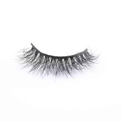 China Customized Packaging Soft Natural 3D Mink Lashes Soft Band Real Mink Fur Eyelash Full Strip Lashes Vendor for sale