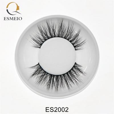 China 100% Handmade 3D Lashes Crisscross Layered Lashes Natural Environmental Silk Reusable Natural Look Effect Fake Lashes for sale