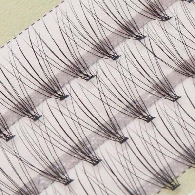 China OEM Natural Service 10D 0.07mm Long Group Individual Eyelash Extension Pre-made Fan Lashes for sale