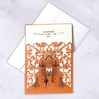 China European the newest invitation card bengali wedding card design for sale