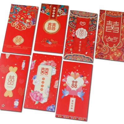 China China Mass Production Cash Delicate Gift Luxury Red Envelope Package For Wedding for sale