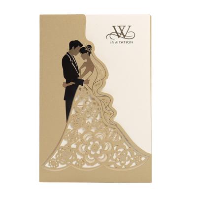 China Elegant / Romantic Classic Wedding Beach Wedding Card China Invitations for sale