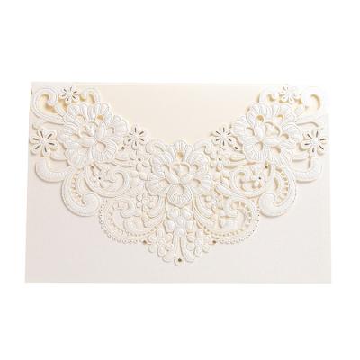 China Luxury Europe Laser Cut Thank You Card Greeting Wedding Card for sale