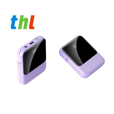 China Fast charging THL phone power bank 20w fast charging mini portable power bank led digital display phone power bank with cable for sale