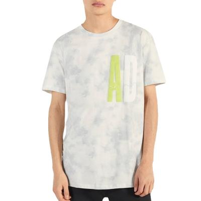 China Custom 100% cotton anti-pilling men's special design breath print tie dye t-shirt for sale