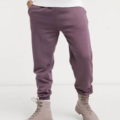 China Anti-pilling Custom Logo Plain Elastic Waist Tapered Mens Sweatpants Joggers for sale