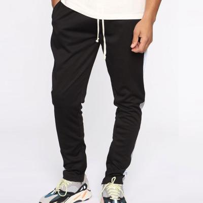 China Men's Anti-pilling Drawstring Sewatpants Reflective Striped Side Waist Men's Custom Jogger Sweatpants for sale