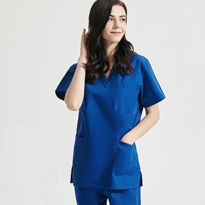 China V Neck Nursing Uniforms Hospital Scrub Sets Uniform Scrub Uniform For Healthcare Professional for sale