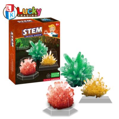 China Educational Game DIY Science Experiment Crystal Growing Kit For Kids Stem Craft Stuff Toys For Children 8+ for sale