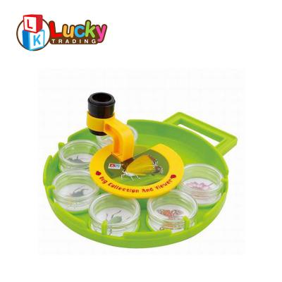 China Cheap Plastic Insect Bug Magnifying Glass Toys Viewer Kid Science With Turntable for sale