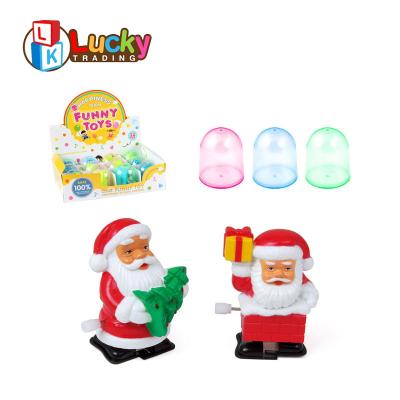 China Wind Up Toys Plastic Santa Claus Plastic Toy Christmas Gifts Tin Wind Up Toys For Wholesale for sale