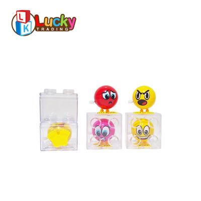 China Lovely Shape Cheap Funny Power Wind Up Bouncing Spring Toy With Lovely Expression for sale