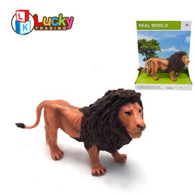 China Simulation Design Wildlife Animal World Small Eco-friendly Material Plastic Lion Toys Made In China for sale