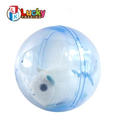 China Hamster Ball For Kids Hot Selling Plush Pet Set Rolling Ball Electric Animal Hamster Running Toys For Children for sale