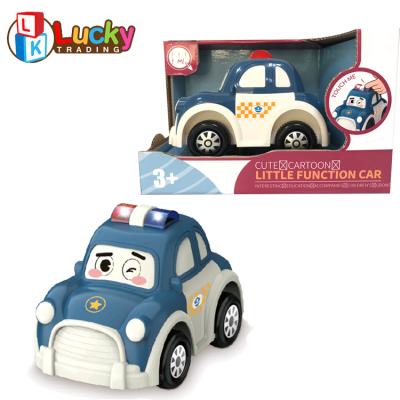 China 2021 Funny Cute and Cartoon Battery Operated Police Car Swing Kids Play Car Soundtrack Police Car with Light and Music for sale