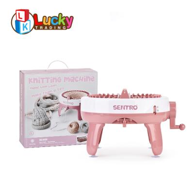 China Kids Play Set Children DIY Knitting Machine Toys Set Girls Knitting Kit Crochet Manual For Kids for sale