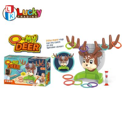 China Toy Amazon Hot Selling Funny Educational Reindeer Antler Ring Toss Game for Christmas Party Family Board Game for sale