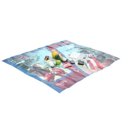 China Eco-friendly Outdoor Camping Foldable Durable Waterproof Beach PP Woven Picnic Mat for sale