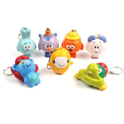 China Fashional Souvenir Gifts Customize Logo Key Chain Personalized PU Keychain PU Toys Fruit Cars Animal Food Sports for sale