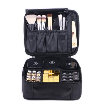 China Custom Custom Shockproof Travel Carry Cosmetic Storage Black Makeup Portable Case for sale